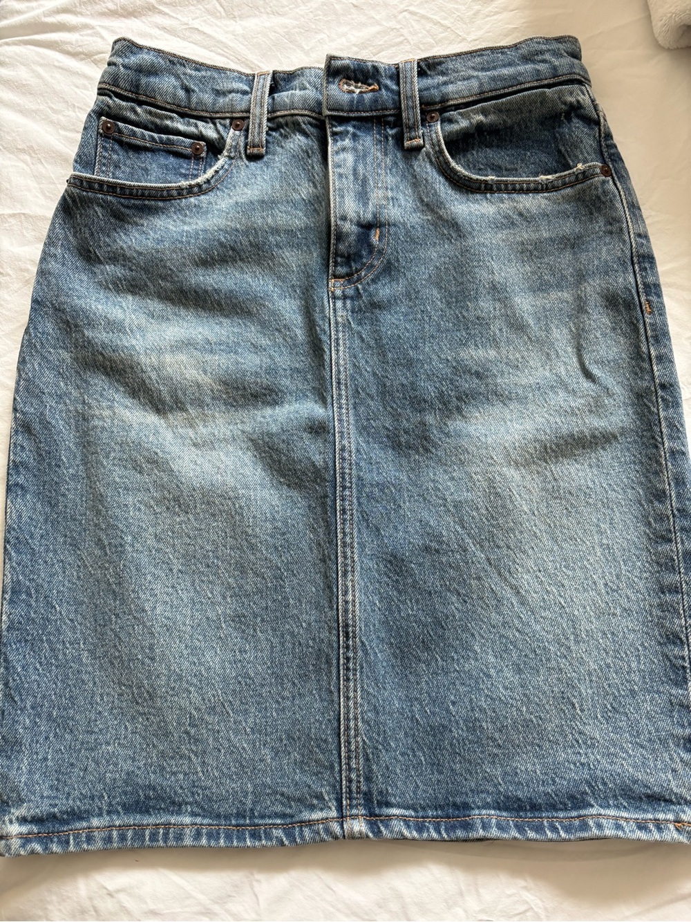 Aritzia Denim Skirt - Light Blue